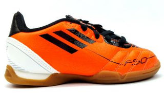 Buy orange-black-white Adidas Little Kids Soccer Sneakers Lightweight Lace Up Soccer Sneakers F5 IN J