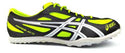 Asics Men's Cross Country Shoes Lace Up Hyper XCS Electric Lemon Black White