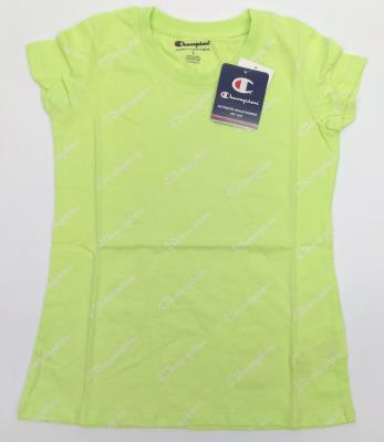 Champion Girl's Script Print Short Sleeve T-Shirt Chilled Mint Green