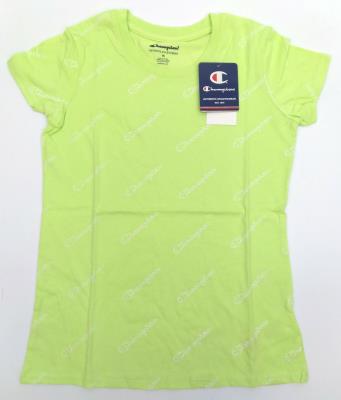 Champion Girl's Script Print Short Sleeve T-Shirt Chilled Mint Green