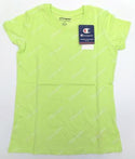 Champion Girl's Script Print Short Sleeve T-Shirt Chilled Mint Green