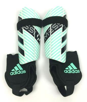 adidas Soccer Hard Shield with Ankle Sock Athletic Sports Shin Guard Size S
