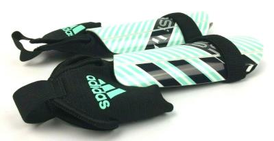 adidas Soccer Hard Shield with Ankle Sock Athletic Sports Shin Guard Size S