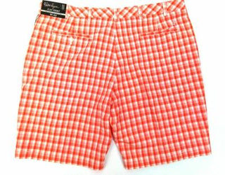Walter Hagen Men's Golf Shorts 11 Major Brush Stroke Sport Plaid