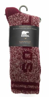 Sorel Women's Crew Socks Warm Winter Rain Regular Fit Shoes Size 4-10 New