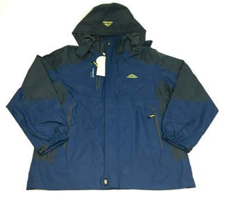 Zshow Men's Winter Jacket Outdoorsport Lightweight Windproof Hooded Blue Coat