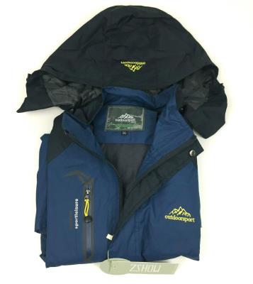 Zshow Men's Winter Jacket Outdoorsport Lightweight Windproof Hooded Blue Coat