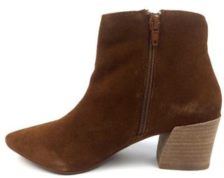 Buy brown Kensie Women&#39;s Ankle Boots Lyden Suede Leather Pointed Toe