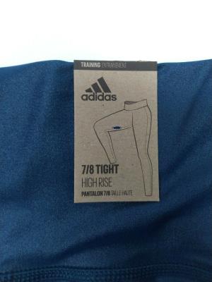 Adidas Women's Training Tights Climalite High Rise Long Tights Blue New