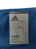 Adidas Women's Training Tights Climalite High Rise Long Tights Blue New