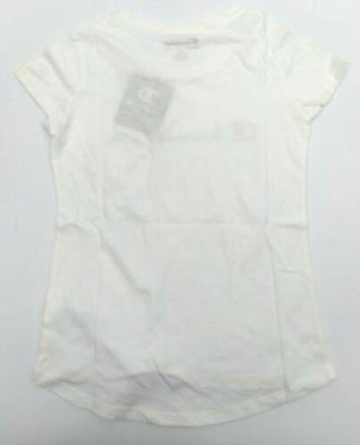 Champion Girls' T-shirt High Low Classic Pullover Short Sleeve Crew Neck Top
