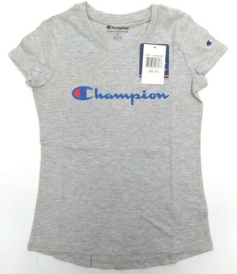 Champion Girls' T-shirt High Low Classic Pullover Short Sleeve Crew Neck Top