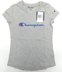 Champion Girls' T-shirt High Low Classic Pullover Short Sleeve Crew Neck Top
