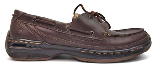 Dunham by New Balance Men's Boat Shoes Shoreline Lace Up Leather Dark Brown