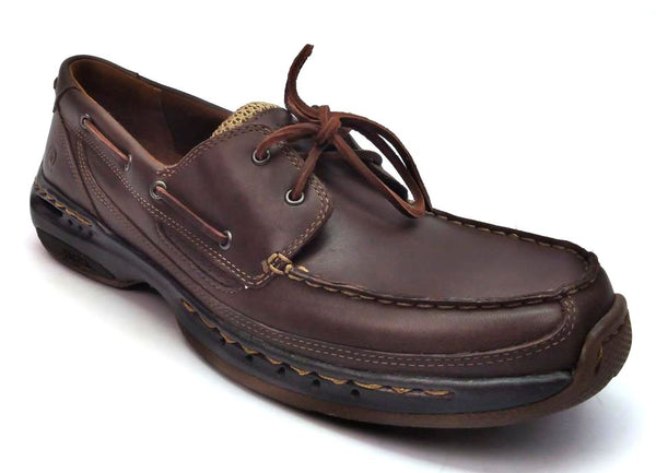 Dunham by New Balance Men's Boat Shoes Shoreline Lace Up Leather Dark Brown