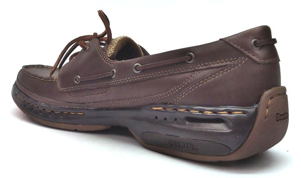 Dunham by New Balance Men's Boat Shoes Shoreline Lace Up Leather Dark Brown