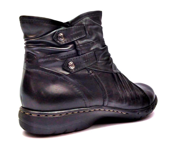 Cobb Hill by New Balance Women's Ankle Boots Pandora Leather Side Zipper