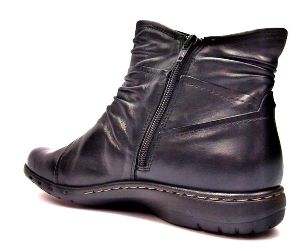 Cobb Hill by New Balance Women's Ankle Boots Pandora Leather Side Zipper