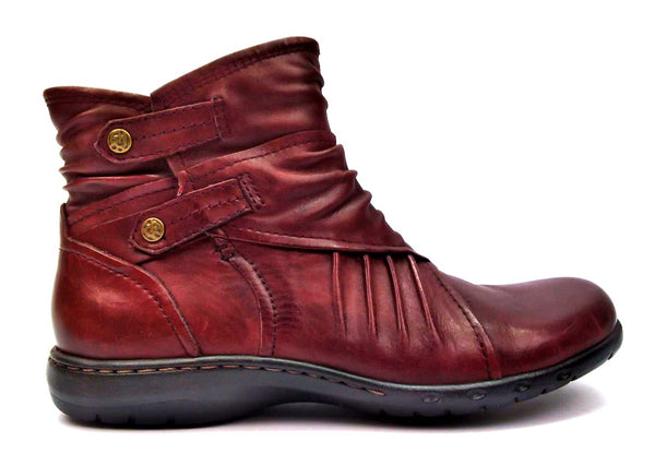 Cobb Hill by New Balance Women's Ankle Boots Pandora Leather Side Zipper