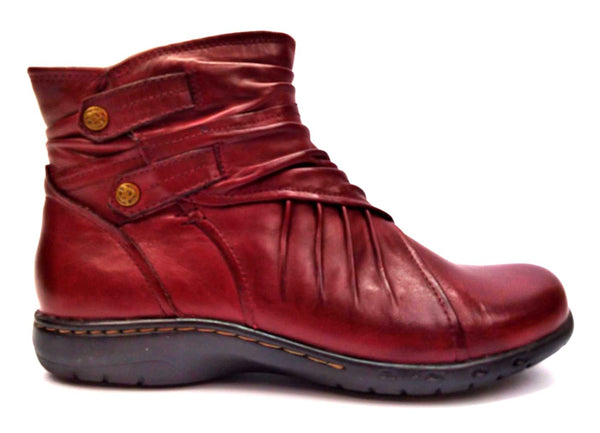 Cobb Hill by New Balance Women's Ankle Boots Pandora Leather Side Zipper
