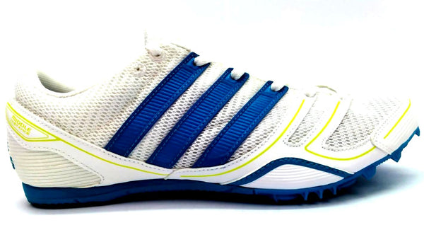 Adidas Women's Spikes Shoes Track & Field Spider W Athletic White Blue Size 9.5