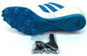 Adidas Women's Spikes Shoes Track & Field Spider W Athletic White Blue Size 9.5