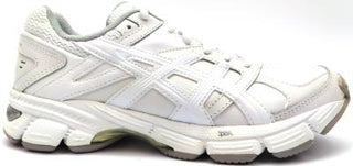 Buy white-white-silver Asics Women&#39;s Training Shoes Lace Up Athletic Gel-190TR Black Silver New in Box