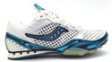 Saucony Women's Running Shoes Athletic Spike Velocity Distance 2 White Blue