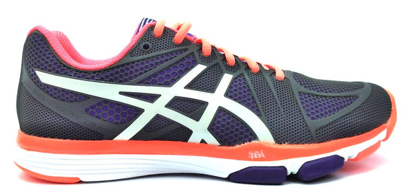 Asics Women's Training Shoes Gel-Exert TR Lace Up Titanium White Concord Grape