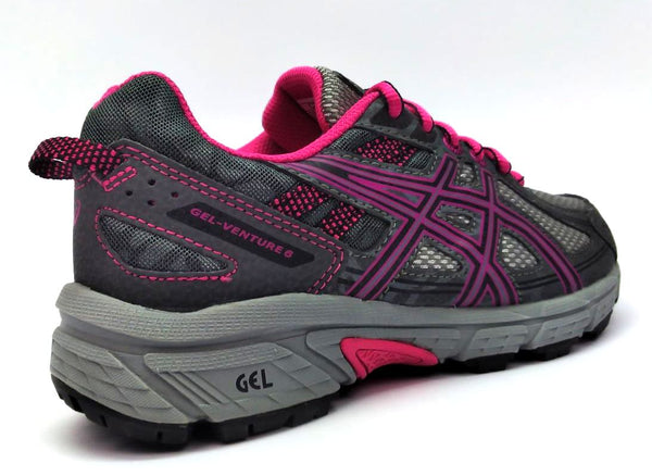 Asics Unisex Kids Running Shoes Gel-Venture 6 GS Lace Up Lightweight Sneaker New