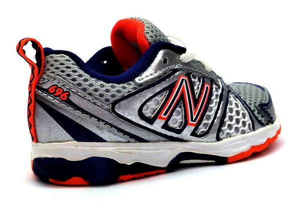 New Balance Kids Junior Running Shoes Lightweight White Navy 6.5 XWide