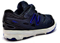 New Balance Kids Boys Running Shoes Hook and Loop Black Blue New in Box