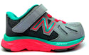 New Balance Kids Toddler Running Shoe Hook And Loop Speed Sneaker Gray Pink Mint