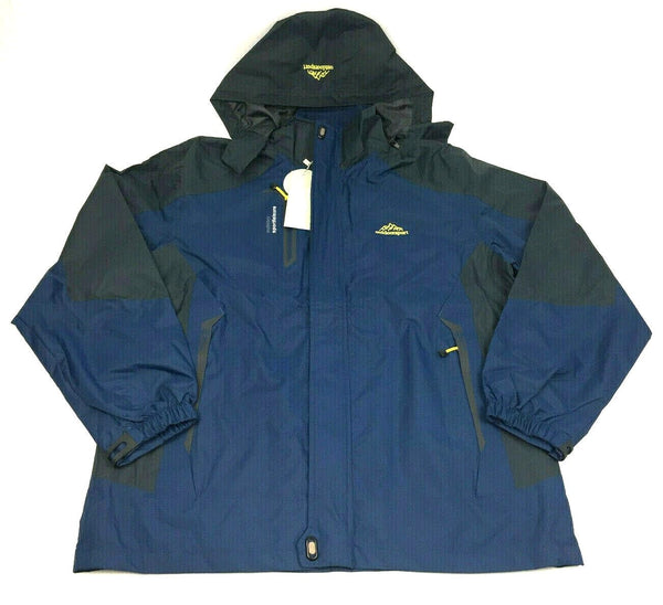 Zshow Men's Winter Jacket Outdoorsport Lightweight Windproof Hooded Blue Coat