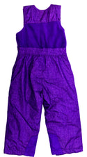 32 Degrees Kids Girls Bib Overall Pants Ski Snow Suit Weatherproof Purple 4T