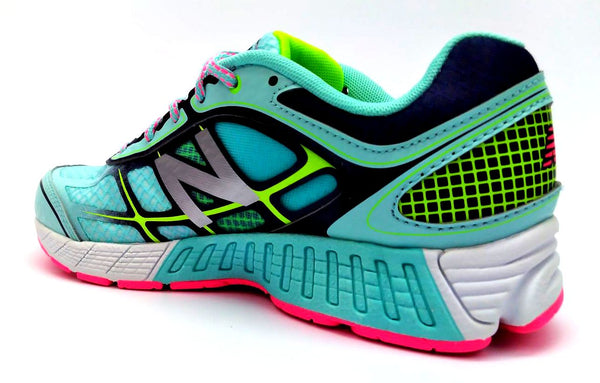 New Balance Kids Running Shoes Lace Up Athletic Light Blue Pink