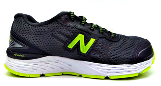 New Balance Kids Running Shoes Lace Up Breathable Athletic Sneakers Black