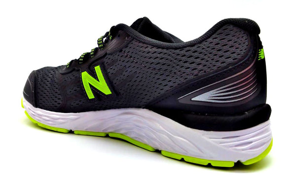 New Balance Kids Running Shoes Lace Up Breathable Athletic Sneakers Black