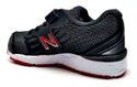 New Balance Kids Running Shoes Athletic Hook and Loop Sneakers Black Gray 7.5 M