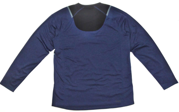 Spyder Men's Active Long Sleeve Baselayer Shirt Dust Navy Heather Medium New