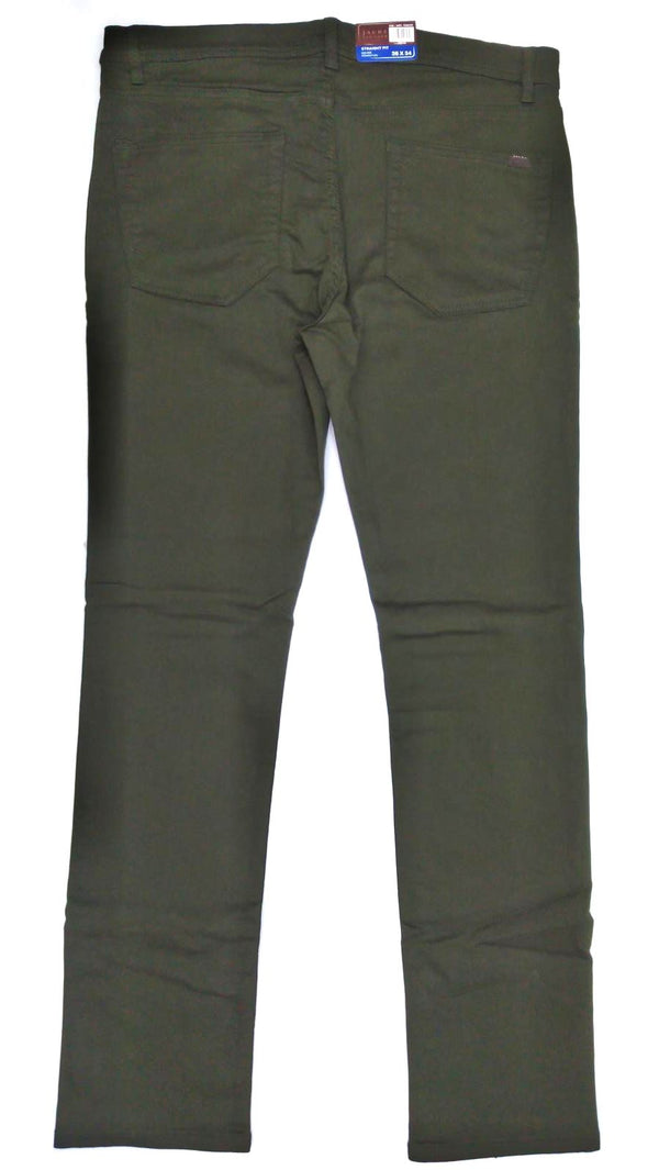 Jachs Men's Traveler Pants 5 Pockets Mid-Rise Straight Fit Stretch New