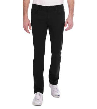 Buy black Jachs Men's Traveler Pants 5 Pockets Mid-Rise Straight Fit Stretch New
