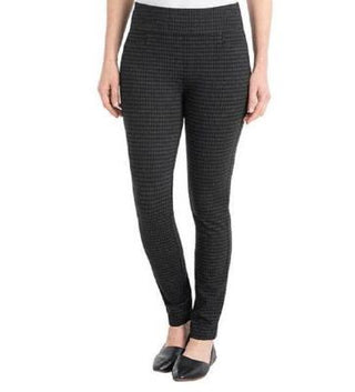 Buy black-stone Dalia Women's Casual Pant Pull-on Ponte with Built-in Tummy Control Panel
