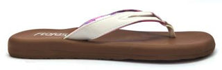 Buy white-tie-dye Flojos Women's Sandals Flip Flop Tie Dye Multi Layer Toepost MEMEX Footbed New