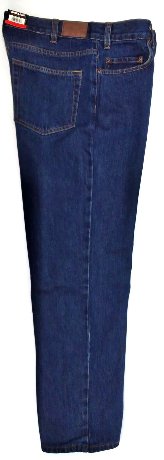 Kirkland Signature Men's Pants Relaxed Fit Jeans Wear Trousers Blue Denim New
