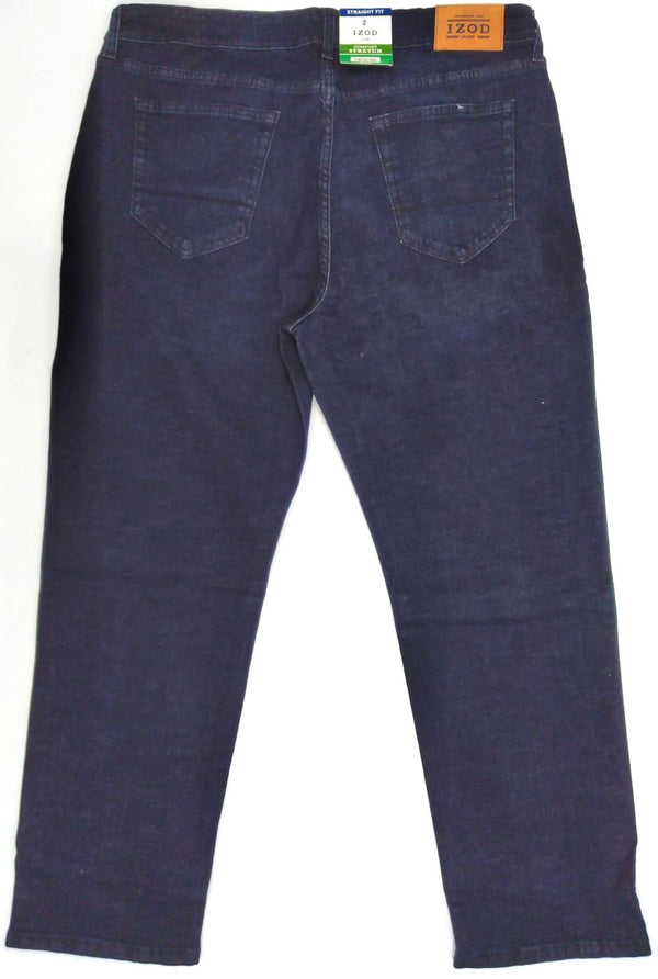 Izod Men's Pants Straight Fit Comfort Stretch 5 Pocket Jeans New
