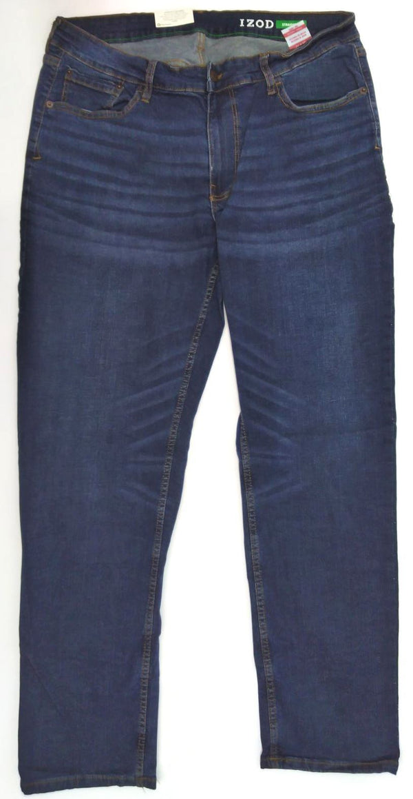 Izod Men's Pants Straight Fit Comfort Stretch 5 Pocket Jeans New