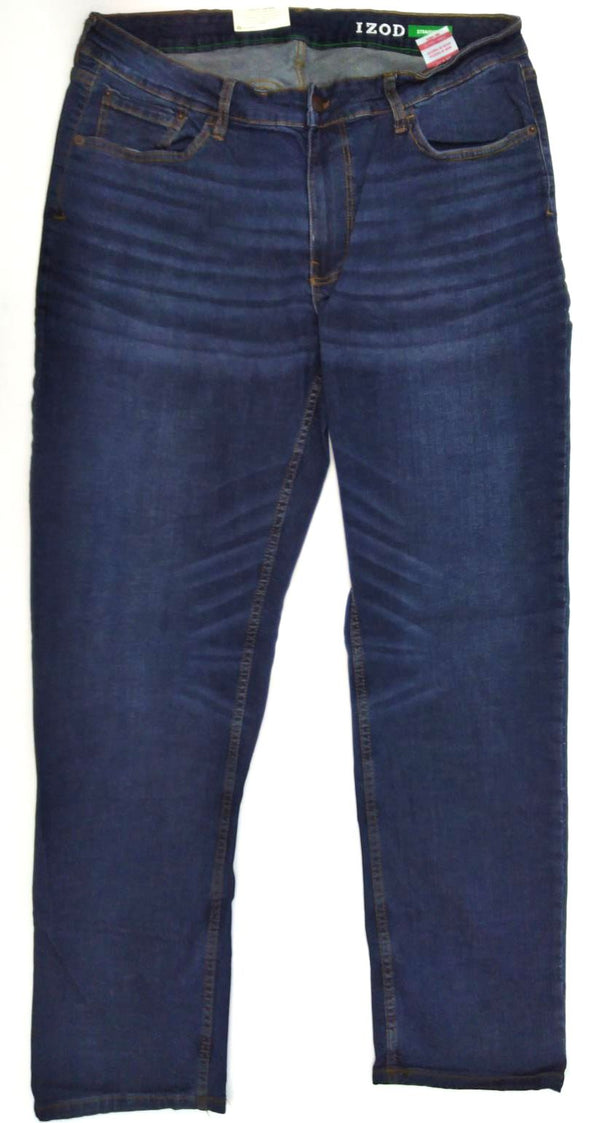 Izod Men's Pants Straight Fit Comfort Stretch 5 Pocket Jeans New