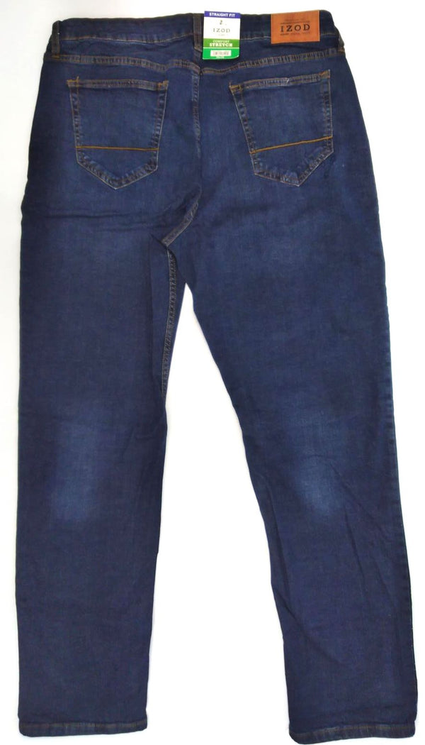 Izod Men's Pants Straight Fit Comfort Stretch 5 Pocket Jeans New