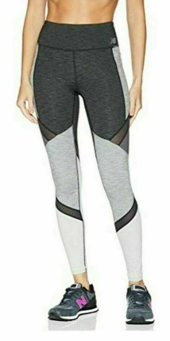 New Balance Women's Tights High Rise Transform Pocket Studio Workout Grey XS